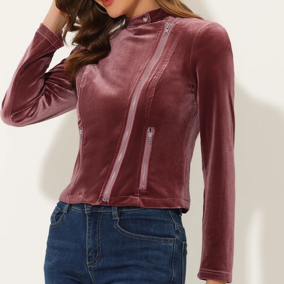 Allegra K velvet jacket - Picture 3 of 5